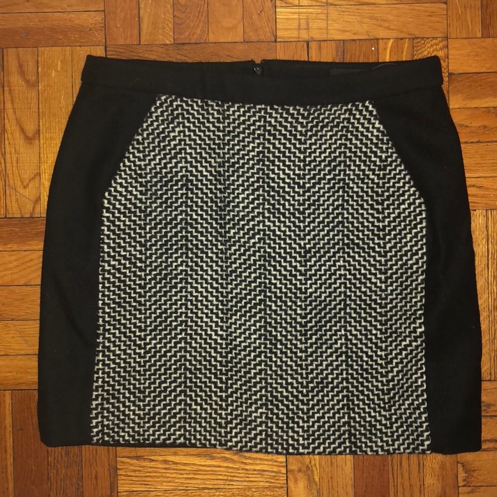J.Crew black and white skirt